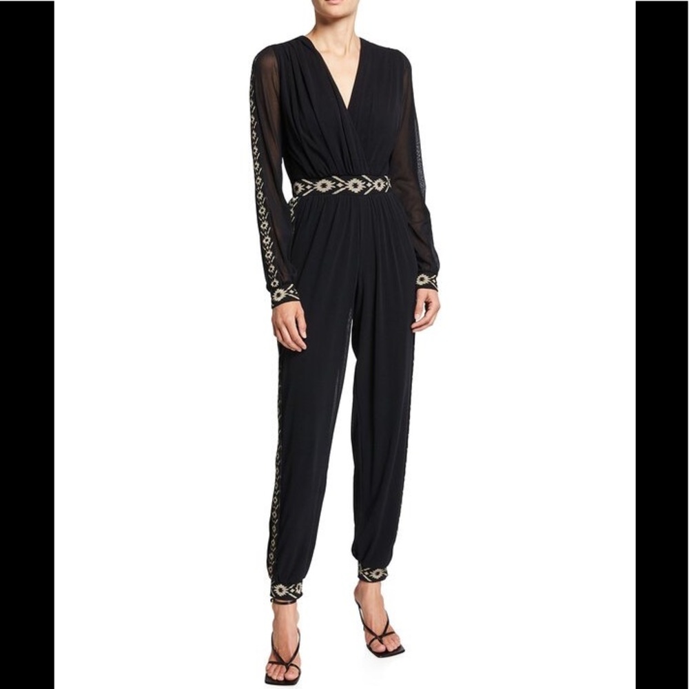 Fuzzi Jean Paul Gaultier Sheer Sleeve Jumpsuit